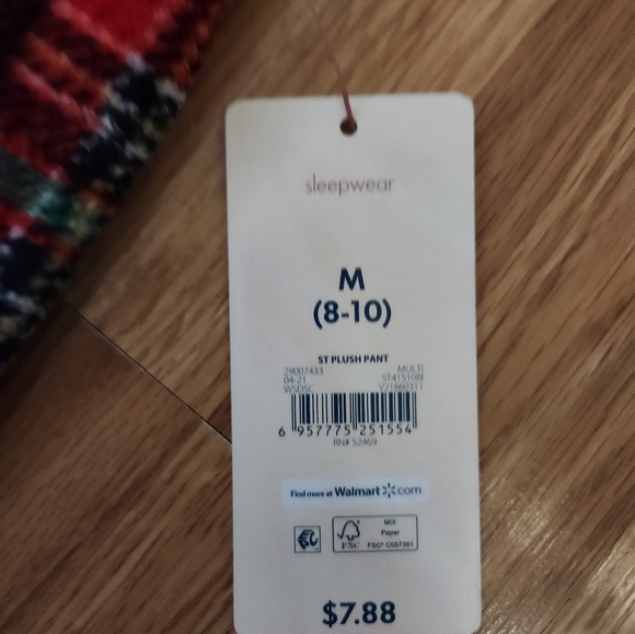 Women's Medium Fleece Pajama Pants - Picture 3 of 3